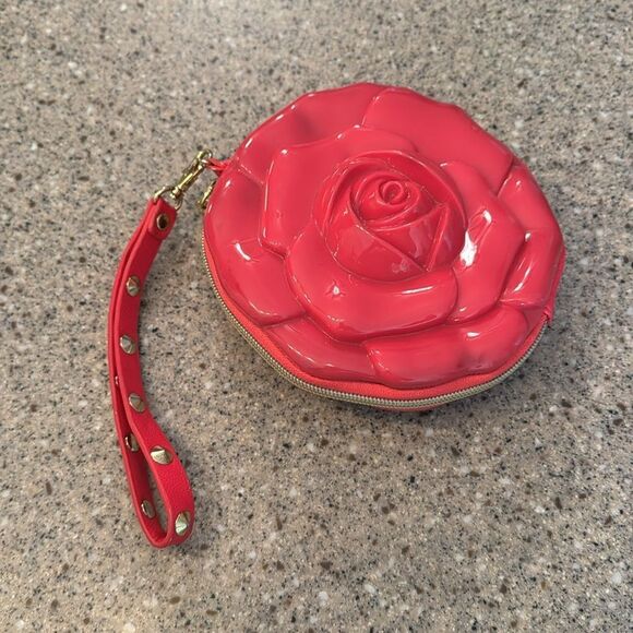 Betsey Johnson Pink Rose Clutch - Picture 4 of 8